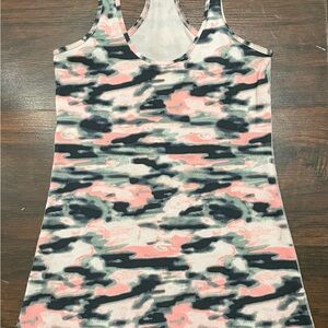 Lululemon Cool Racerback Tank Top Wamo Camo Pink Camoflauge Women's